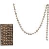 imageCreative CoOp Glass Bead Garland in Kraft Box Brushed Gold Finish