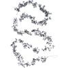 imageCreative CoOp Glass Beaded Metal Garland Pewter Finish