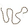 imageCreative CoOp Handmade Wool Felt Ball Garland Cream Color and Brown
