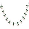 imageCreative CoOp Handmade Wool Felt Leaves and Pom Pom Cherries Garland Green Pink and Brown
