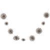 imageCreative CoOp Paper Folding Snowflake Garland in Kraft Box Grey