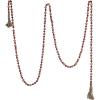 imageCreative CoOp Paulownia Wood Bead Garland with Jute Tassels Pink and Red
