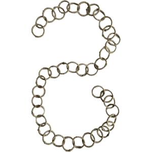 imageCreative CoOp Decorative Jute and Metal Link Garland Silver