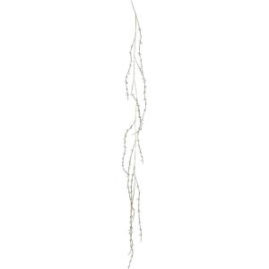 imageCreative CoOp Faux Twig Garland with Acrylic Jewels and Glitter Gold Finish