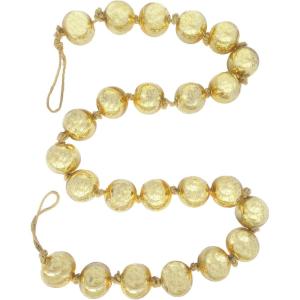 imageCreative CoOp Glass Ball Ornament Garland on Jute String Gold