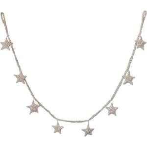 imageCreative CoOp Handmade Cotton Blend Star Garland Natural