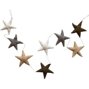 imageCreative CoOp Handmade Decorative Wool Felt Star Garland Multicolor