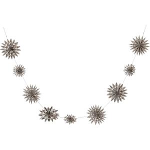 imageCreative CoOp Paper Folding Snowflake Garland in Kraft Box Grey