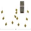 imageCreative CoOp 72quot L Handmade Recycled Paper Honeycomb Finial wGold Glitter Chartreuse Garland