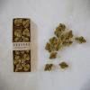 imageCreative CoOp 72quot L Handmade Recycled Paper Honeycomb Finial wGold Glitter Chartreuse Garland