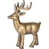 imageCreative CoOp Cast Aluminum Reindeer Antique Gold Finish
