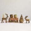 imageCreative CoOp Cast Aluminum Reindeer Antique Gold Finish