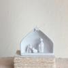 imageCreative CoOp Decorative Stoneware Nativity with Reactive Glaze White Set of 5