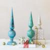 imageCreative CoOp Enameled Metal Finial Antique Green