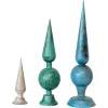 imageCreative CoOp Enameled Metal Finial Antique White