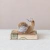 imageCreative CoOp Fabric Snail Decor with LED Lights Purple and Brown