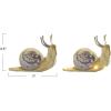 imageCreative CoOp Fabric Snail Decor with LED Lights Purple and Brown