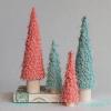 imageCreative CoOp Fabric Tree Decor with Wood Base Pink
