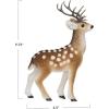 imageCreative CoOp Flocked Foam Standing Deer with Antlers Brown and White