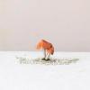 imageCreative CoOp Foam and Feather Mushroom with Gold Glitter and Faux Moss Rust