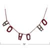 imageCreative CoOp Handmade Wool Felt Ho Ho Ho Garland Multicolor