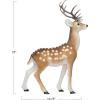 imageCreative CoOp Large Flocked Foam Standing Deer with Antlers Brown and White
