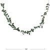 imageCreative CoOp Painted Metal Leaf and Berry Garland Green and Antique Pink