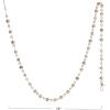 imageCreative CoOp Paulownia Wood Bead Garland with Mixed Shapes and Red String Natural