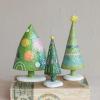 imageCreative CoOp Resin Christmas Tree with Dots and Glitter Multicolor