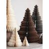 imageCreative CoOp Round Paper Folding Honeycomb Trees with Gold Glitter Brown Set of 3