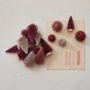 imageCreative CoOp Sisal Bottle Brush Trees with Wood Bases Burgundy and Pink Set of 16