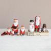 imageCreative CoOp Wood Santa Nesting Dolls Multicolor Set of 5