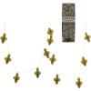 imageCreative CoOp 72quot L Handmade Recycled Paper Honeycomb Finial wGold Glitter Chartreuse Garland