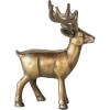 imageCreative CoOp Cast Aluminum Reindeer Antique Gold Finish