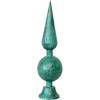 imageCreative CoOp Enameled Metal Finial Antique Green