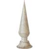 imageCreative CoOp Enameled Metal Finial Antique White