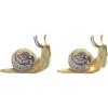 imageCreative CoOp Fabric Snail Decor with LED Lights Purple and Brown