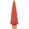imageCreative CoOp Fabric Tree Decor with Wood Base Pink
