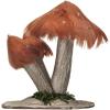imageCreative CoOp Foam and Feather Mushroom with Gold Glitter and Faux Moss Rust