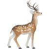 imageCreative CoOp Large Flocked Foam Standing Deer with Antlers Brown and White