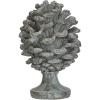 imageCreative CoOp Round Resin Pinecone Finial with Base Verdigris Finish