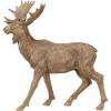 imageCreative CoOp Tall Resin Standing Moose Antique Gold Finish