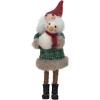 imageCreative CoOp Wool Felt Santa in Plaid Winter Coat with Snowman Multicolor