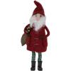 imageCreative CoOp Wool Felt Santa in Winter Coat with Toy Sack Multicolor