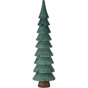 imageCreative CoOp Carved Wood Tree Decor Green and Brown