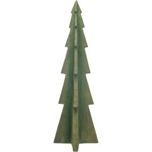 imageCreative CoOp Magnesia Tree Decor with Wood Finish Green