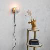 imageCreative CoOp 6 Inches Agate and Metal Wall Lamp with Inline Switch for 40 Watts Bulb Maximum Natural and Brass Finish