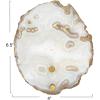 imageCreative CoOp 6 Inches Agate and Metal Wall Lamp with Inline Switch for 40 Watts Bulb Maximum Natural and Brass Finish
