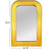imageCreative CoOp Antique Mango Wood Oval Wall Mirror Gold