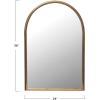 imageCreative CoOp Arched Metal Framed Wall Mirror Gold